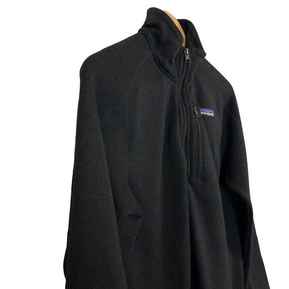 Patagonia Sweaters Patagonia Mens Black Better Sweater Quarter Zip